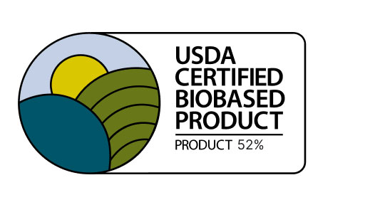USDA CERTIFIED BIOBASED PRODUCT.