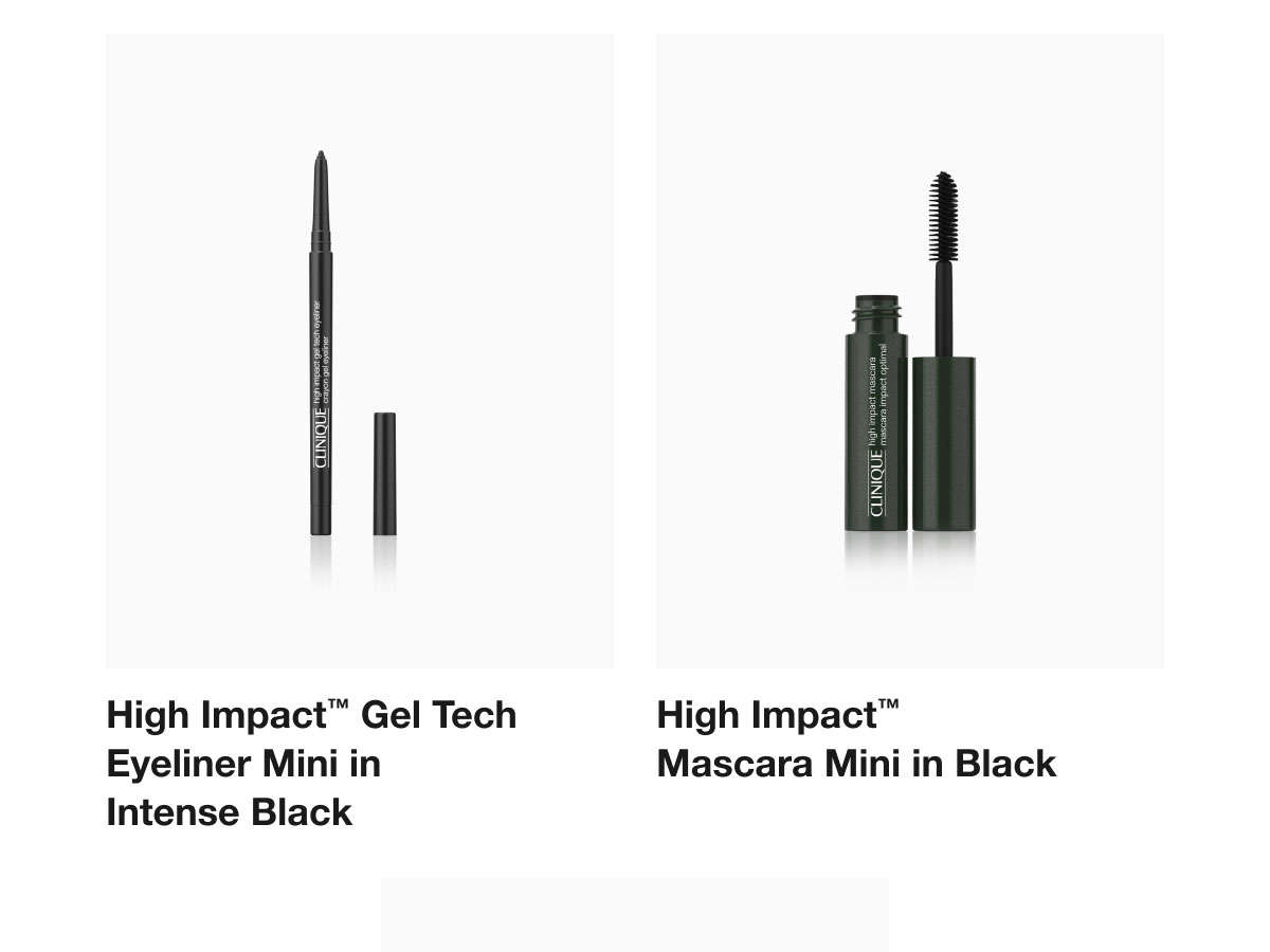 High Impact™ Gel Tech Eyeliner Mini in Intense Black High Impact™ Mascara Mini in Black