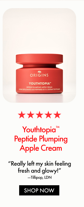 Youthtopia™Peptide PlumpingApple Cream | Really left my skin feelingfresh and glowy! —Tillipop, LDN | SHOP NOW