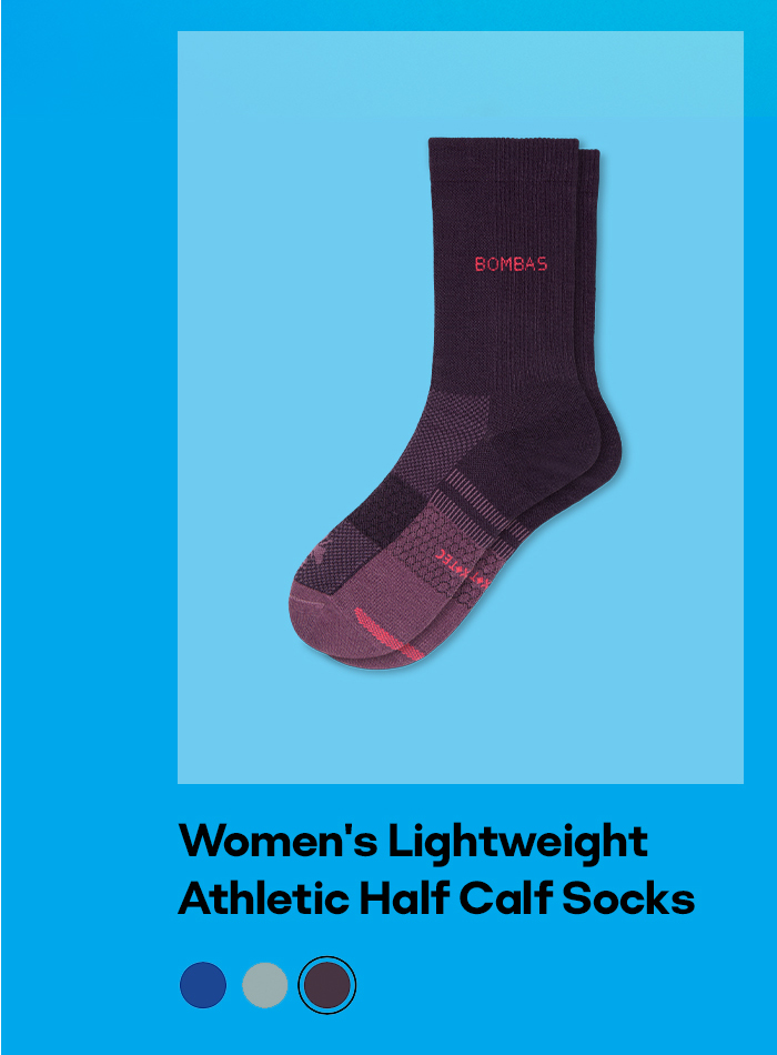 Women's Lightweight Athletic Half Calf Socks