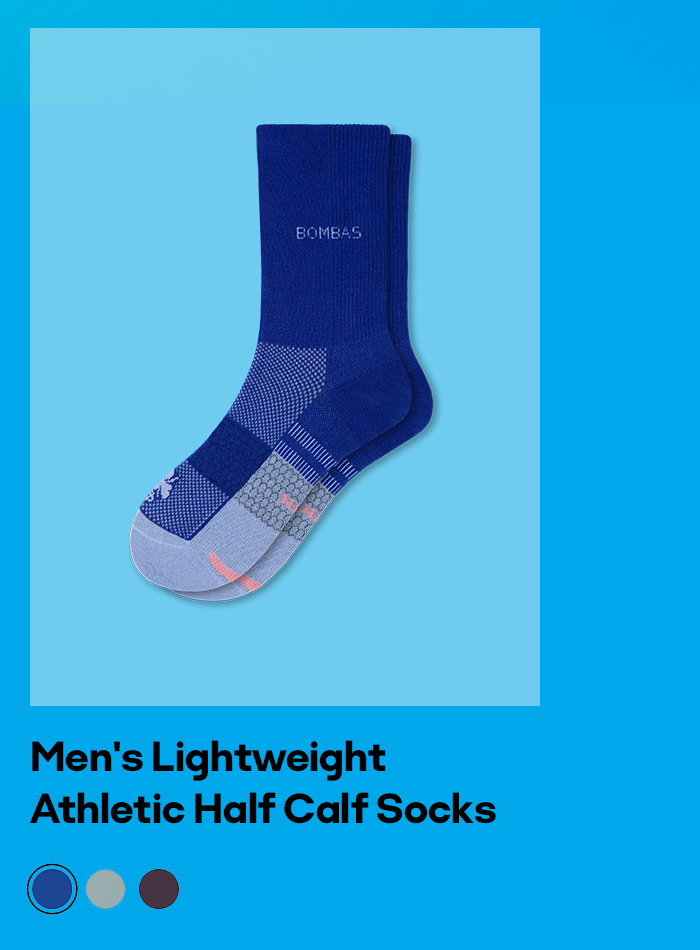 Men's Lightweight Athletic Half Calf Socks