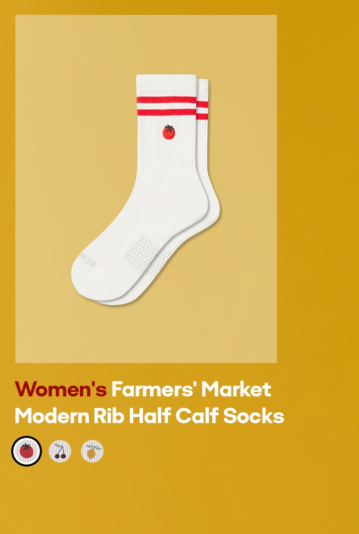 Women's Farmers' Market Modem Rib Half Calf Socks