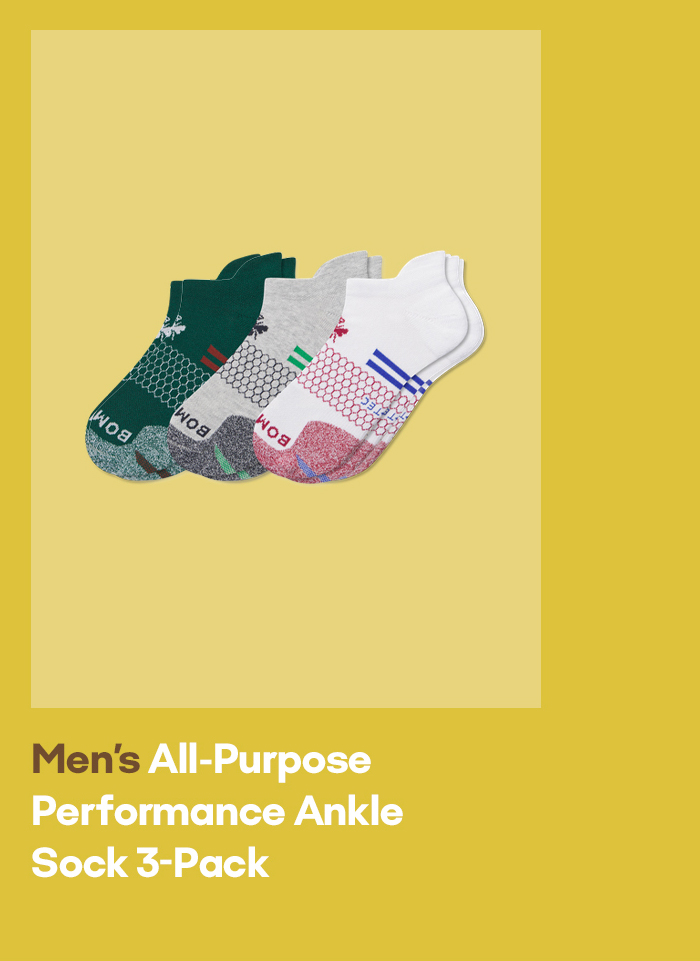 Men's All-Purpose Performance Ankle Sock 3-Pack