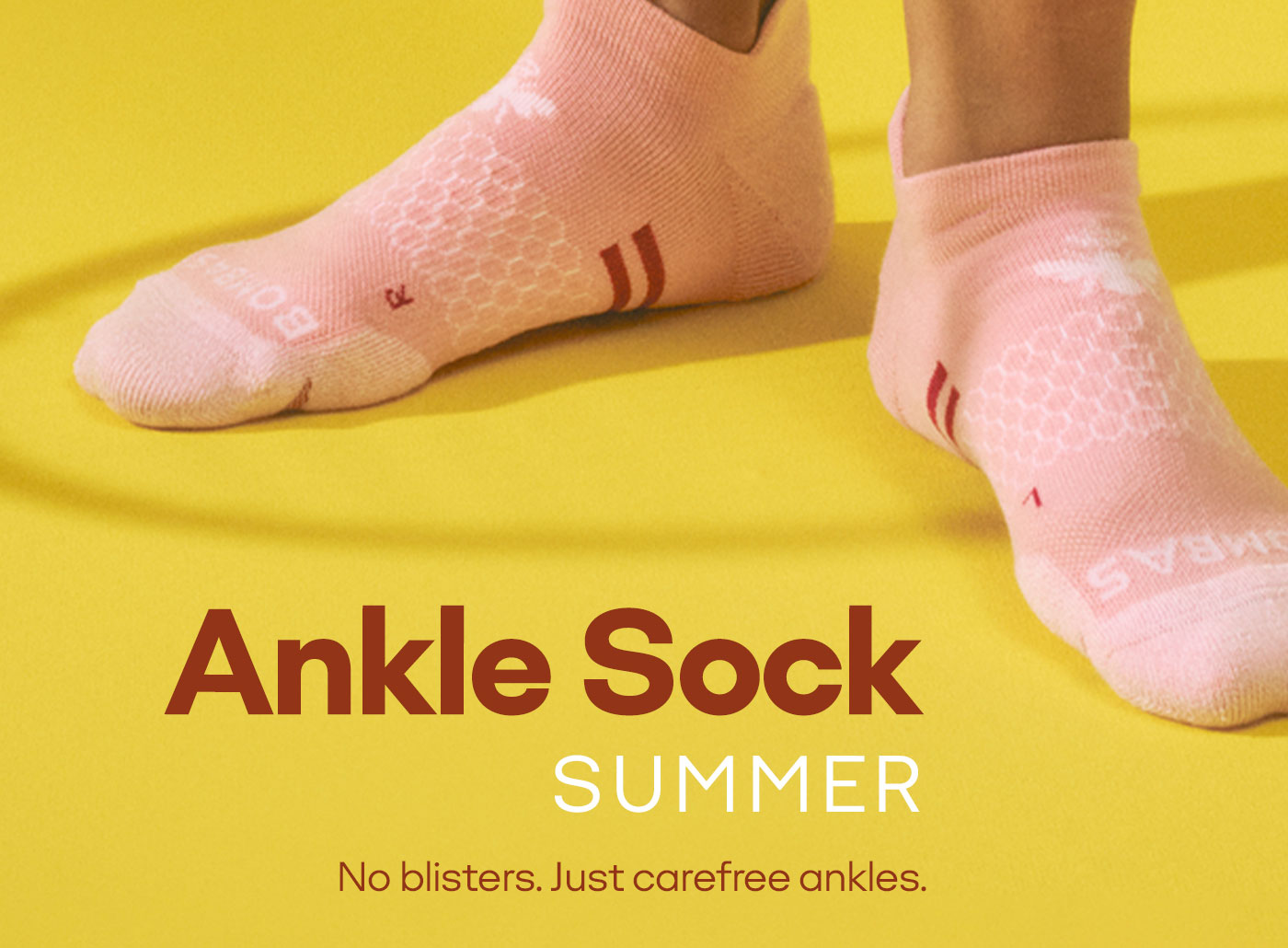 Ankle Sock SUMMER. No blisters. Just carefree ankles.