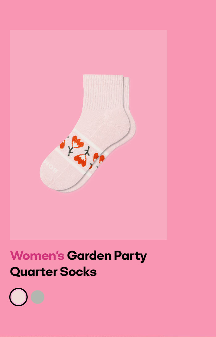 Women's Garden Party Quarter Socks