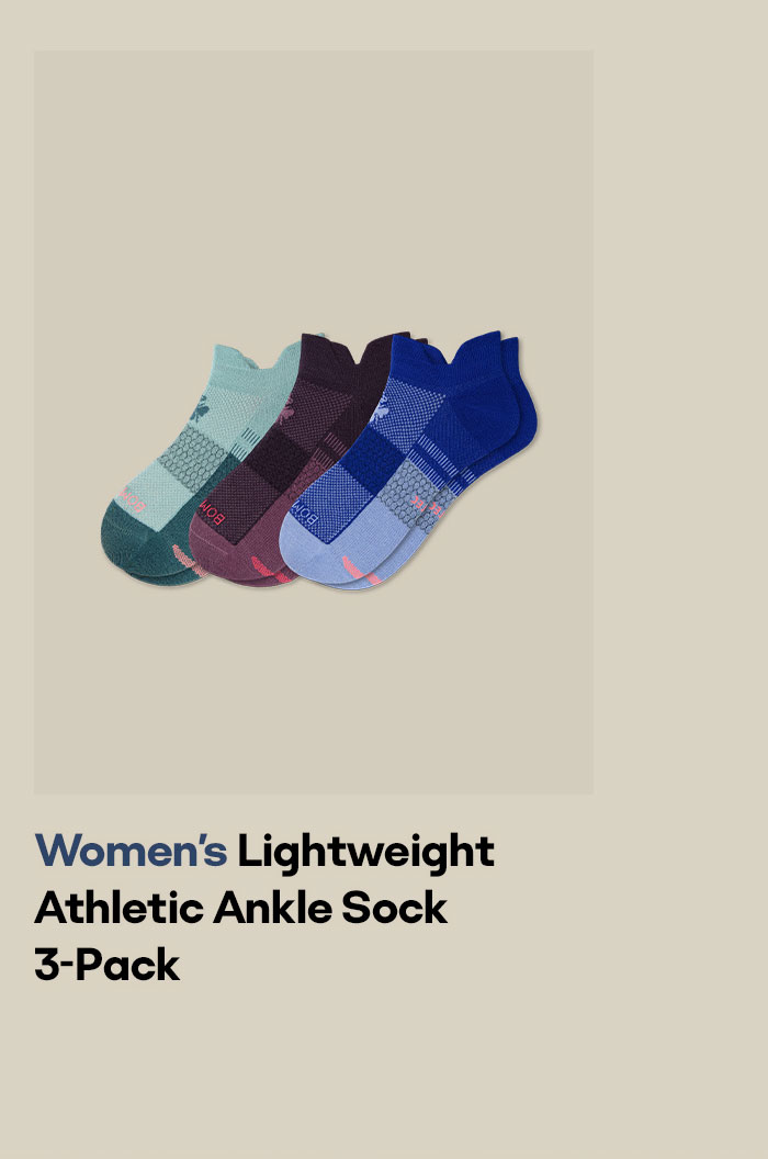 Women's Lightweight Athletic Ankle Sock 3-Pack