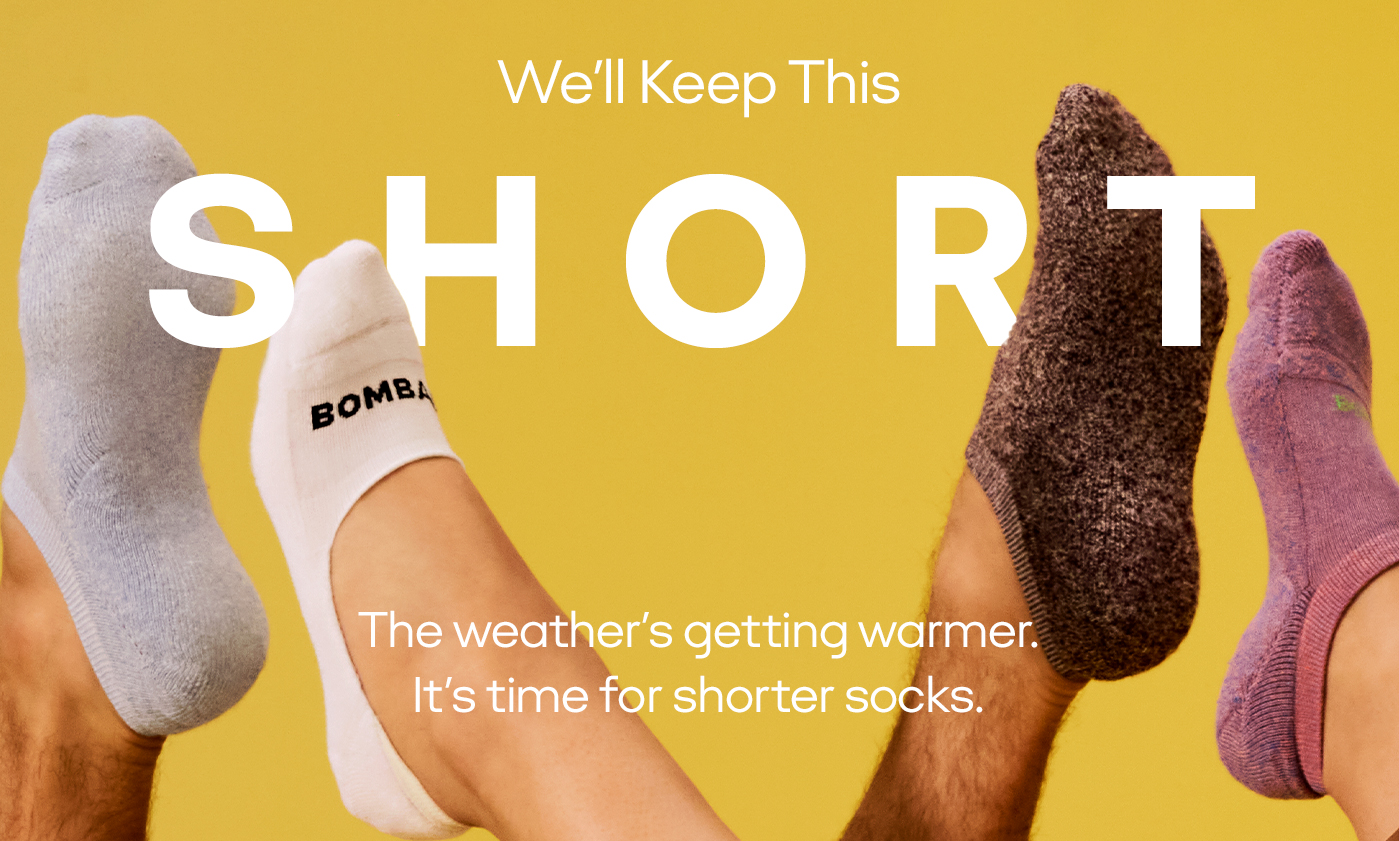 We'll Keep This SHORT | The weather's getting warmer. It's time for shorter socks.