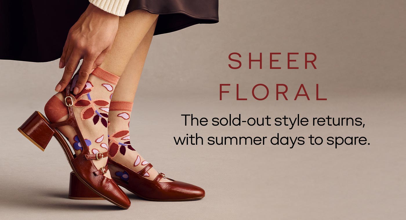 SHEER FLORAL | The sold-out style returns, with summer days to spare.
