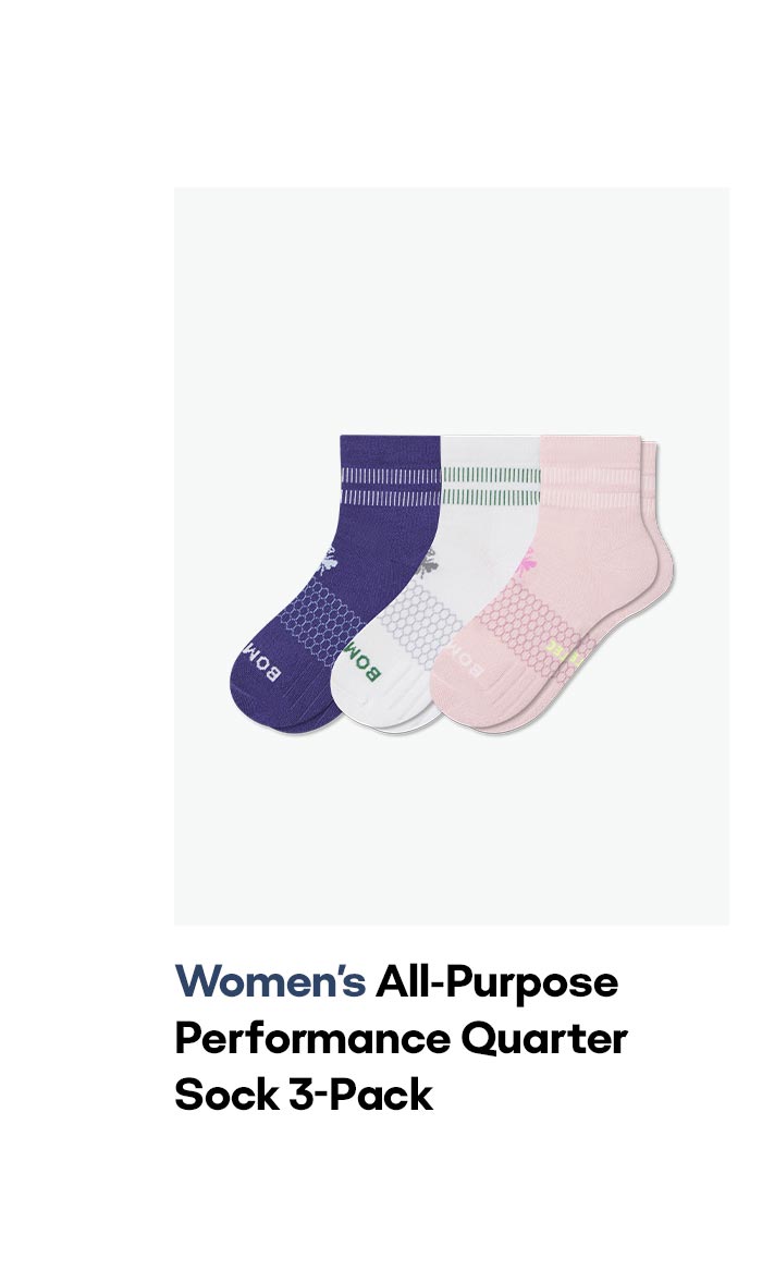 Women's All-Purpose Performance Quarter Sock 3-Pack