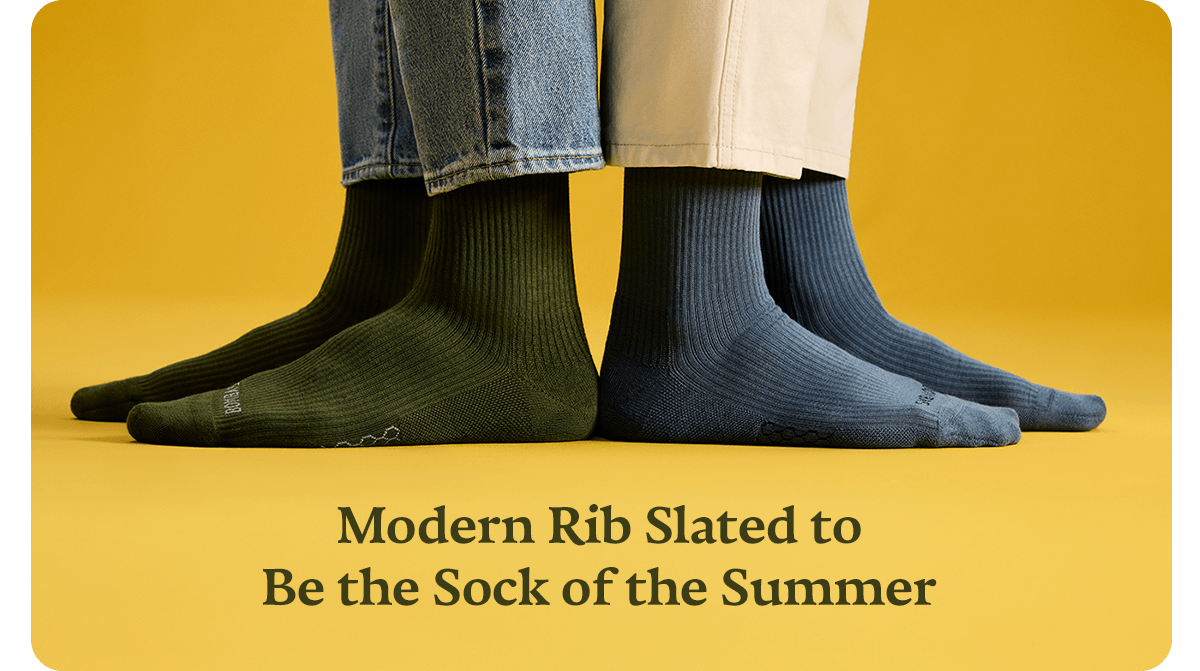 Modern Rib Slated to Be the Sock of the Summer