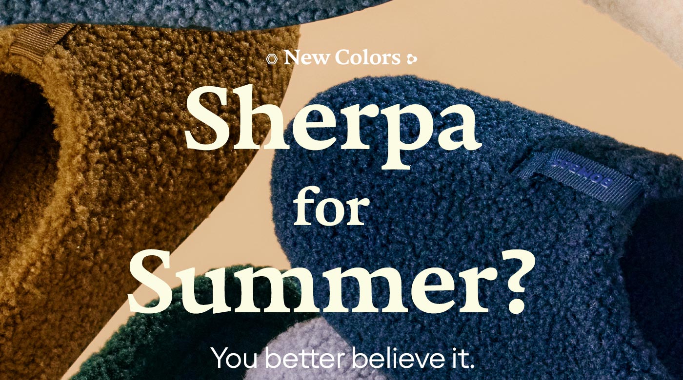New Colors | Sherpa for Summer? You better believe it.