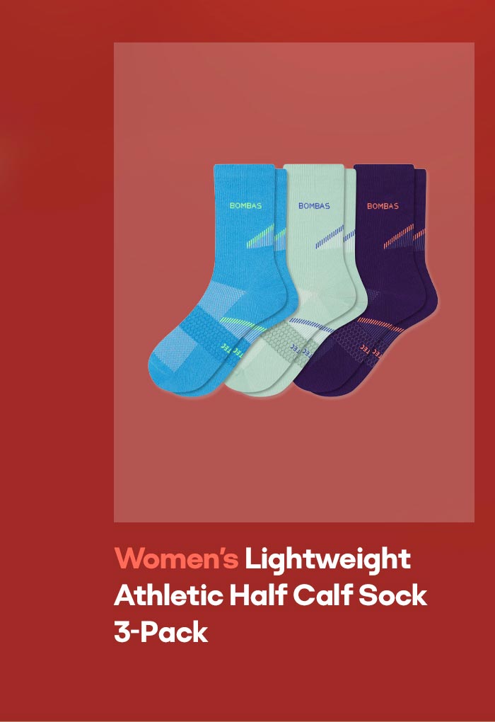 Women's Lightweight Athletic Half Calf Sock 3-Pack