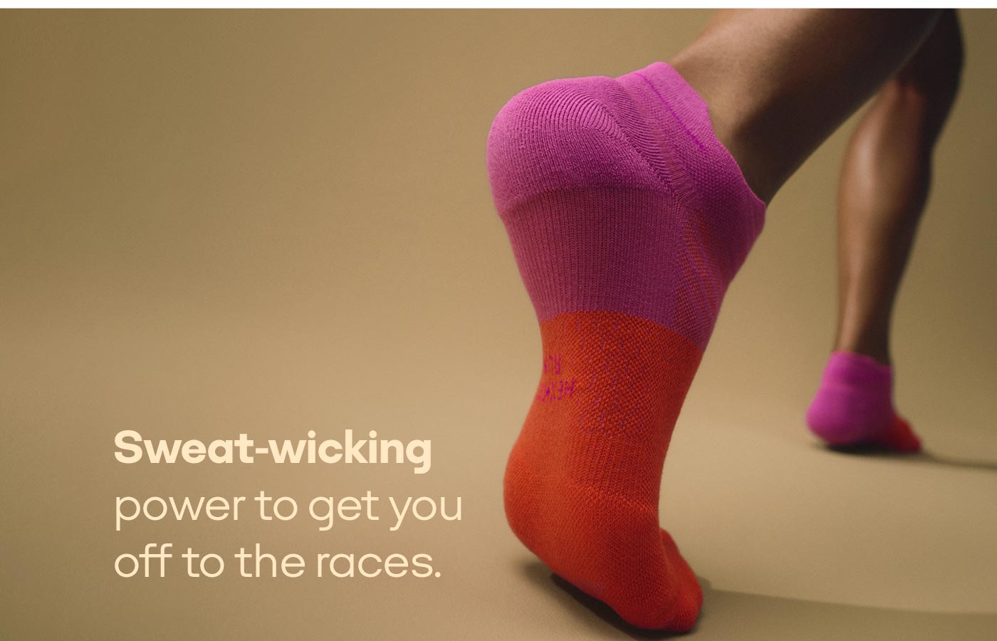 Sweat-wicking power to get you off to the races.