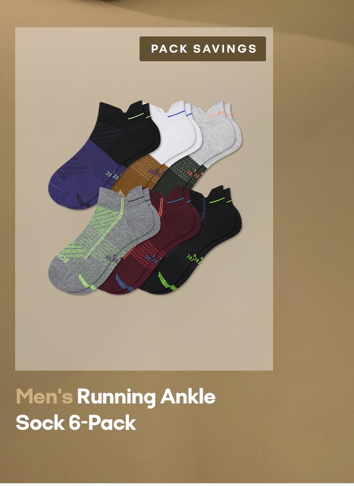 PACK SAVINGS | Men's Running Ankle Sock 6-Pack