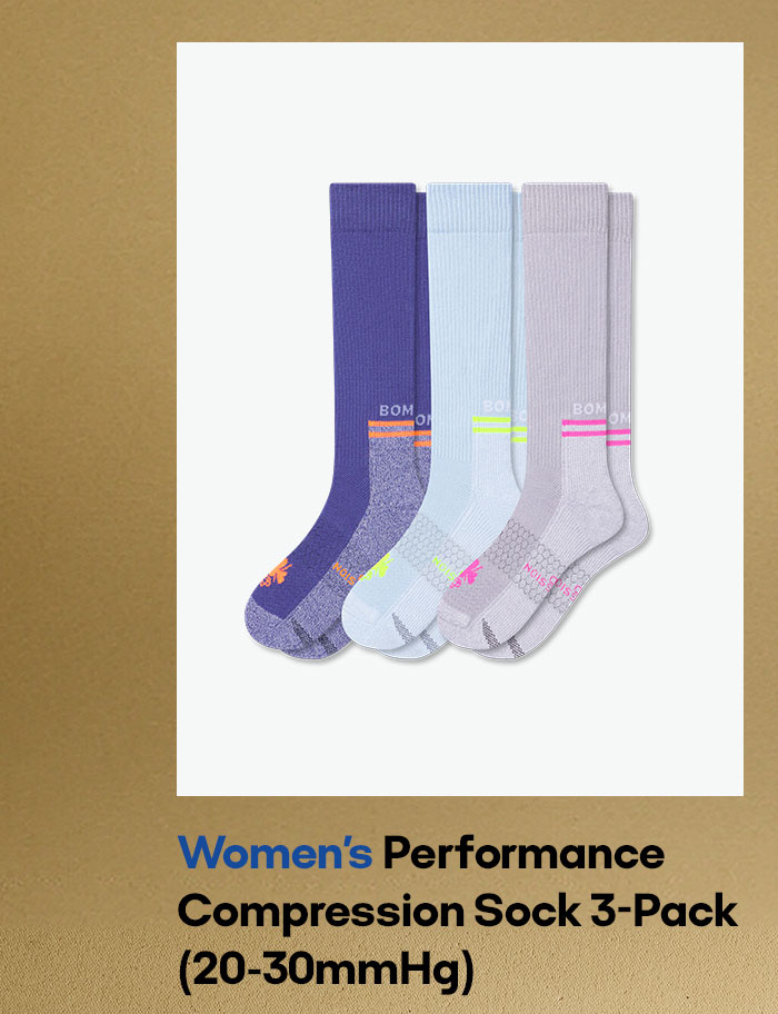 Women's Performance Compression Sock 3-Pack (20-30mmHg)