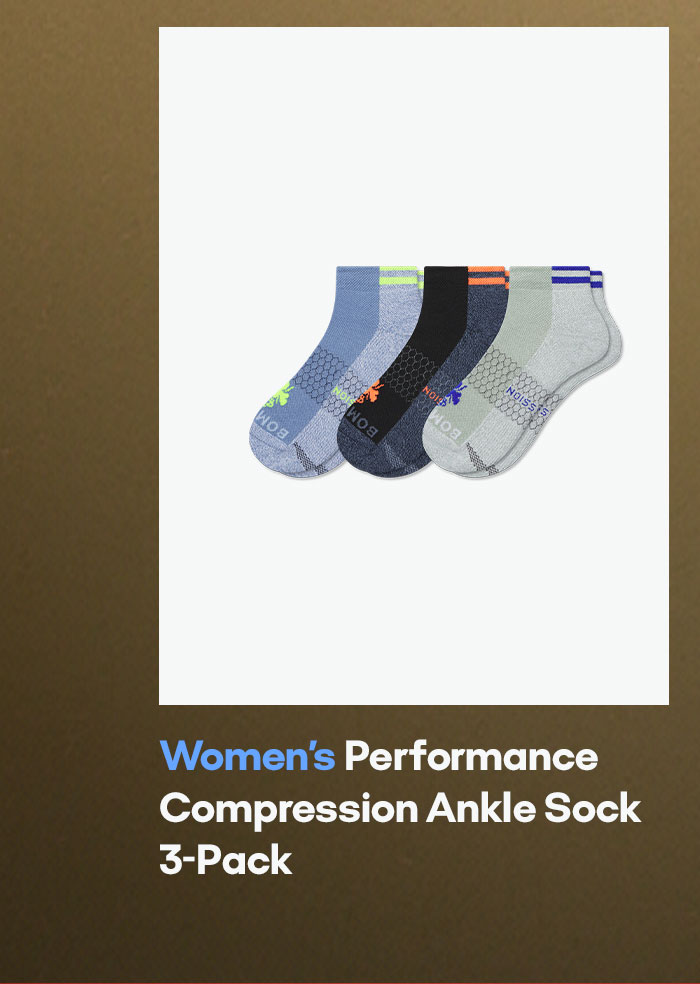 Women's Performance Compression Ankle Sock 3-Pack