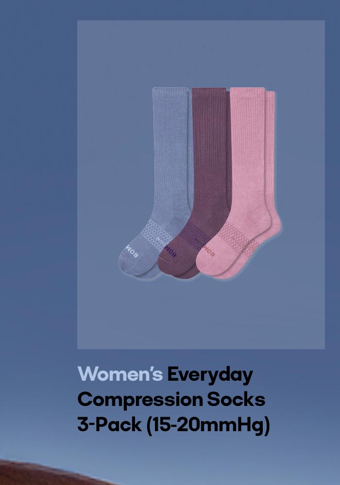 Women's Everyday Compression Socks 3-Pack (15-20mmHg)