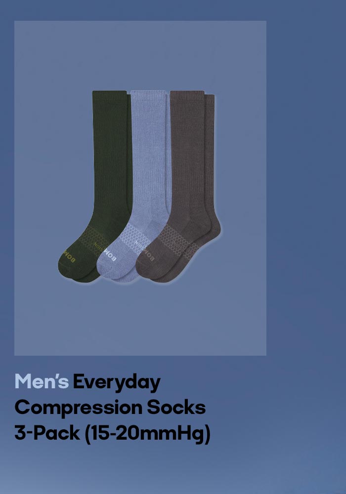 Men's Everyday Compression Socks 3-Pack (15-20mmHg)