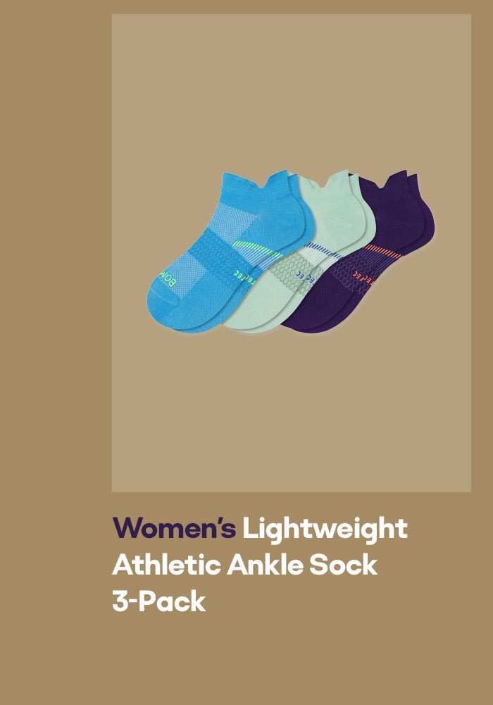 Women's Lightweight Athletic Ankle Sock 3-Pack