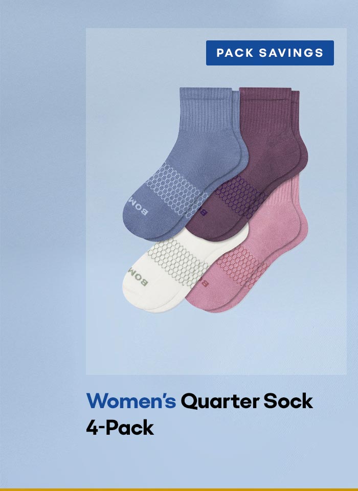 Women's Quarter Sock 4-Pack