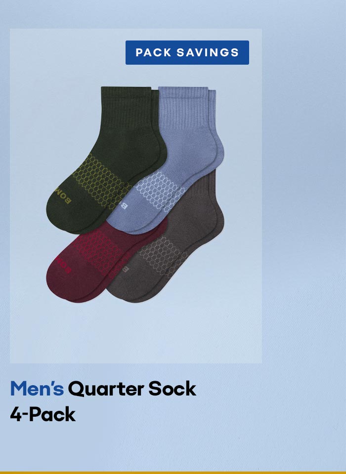 Men's Quarter Sock 4-Pack