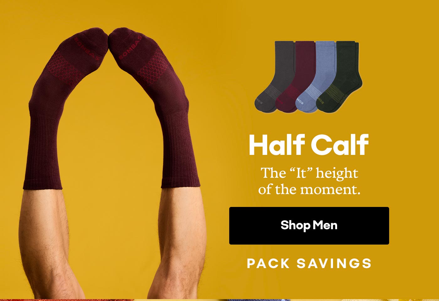 Half Calf The 'It' height of the moment. Shop Men PACK SAVINGS