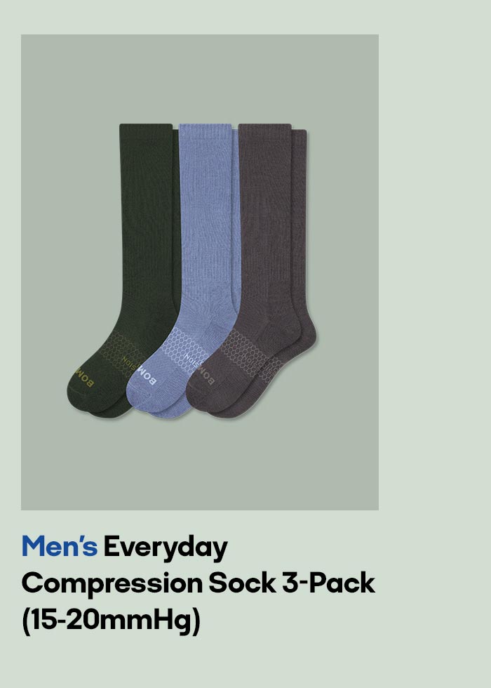 Men's Everyday Compression Sock 3-Pack (15-20mmHg)