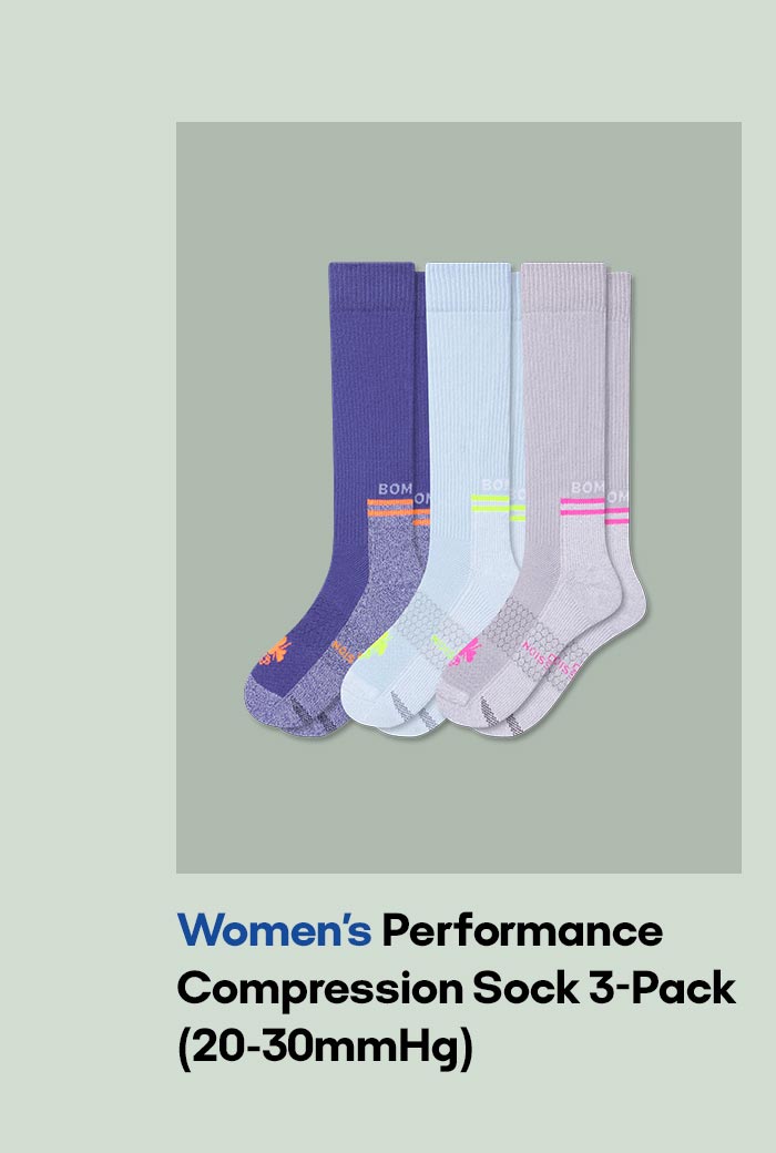 Women's Performance Compression Sock 3-Pack (20-30mmHg)
