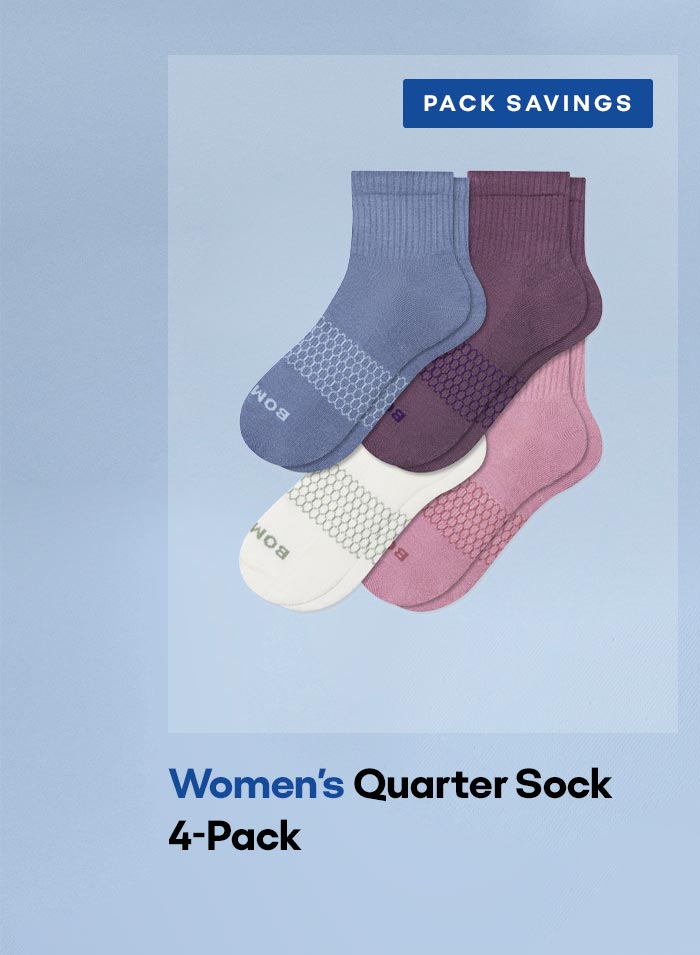 PACK SAVINGS | Women's Quarter Sock 4-Pack