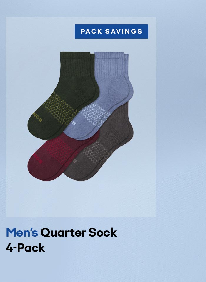 PACK SAVINGS | Men's Quarter Sock 4-Pack