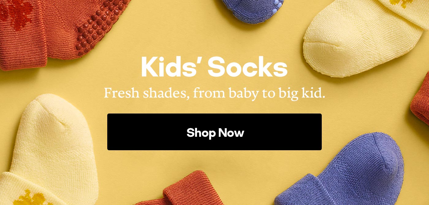 Kids' Socks | Fresh shades, from baby to big kid. Shop Now