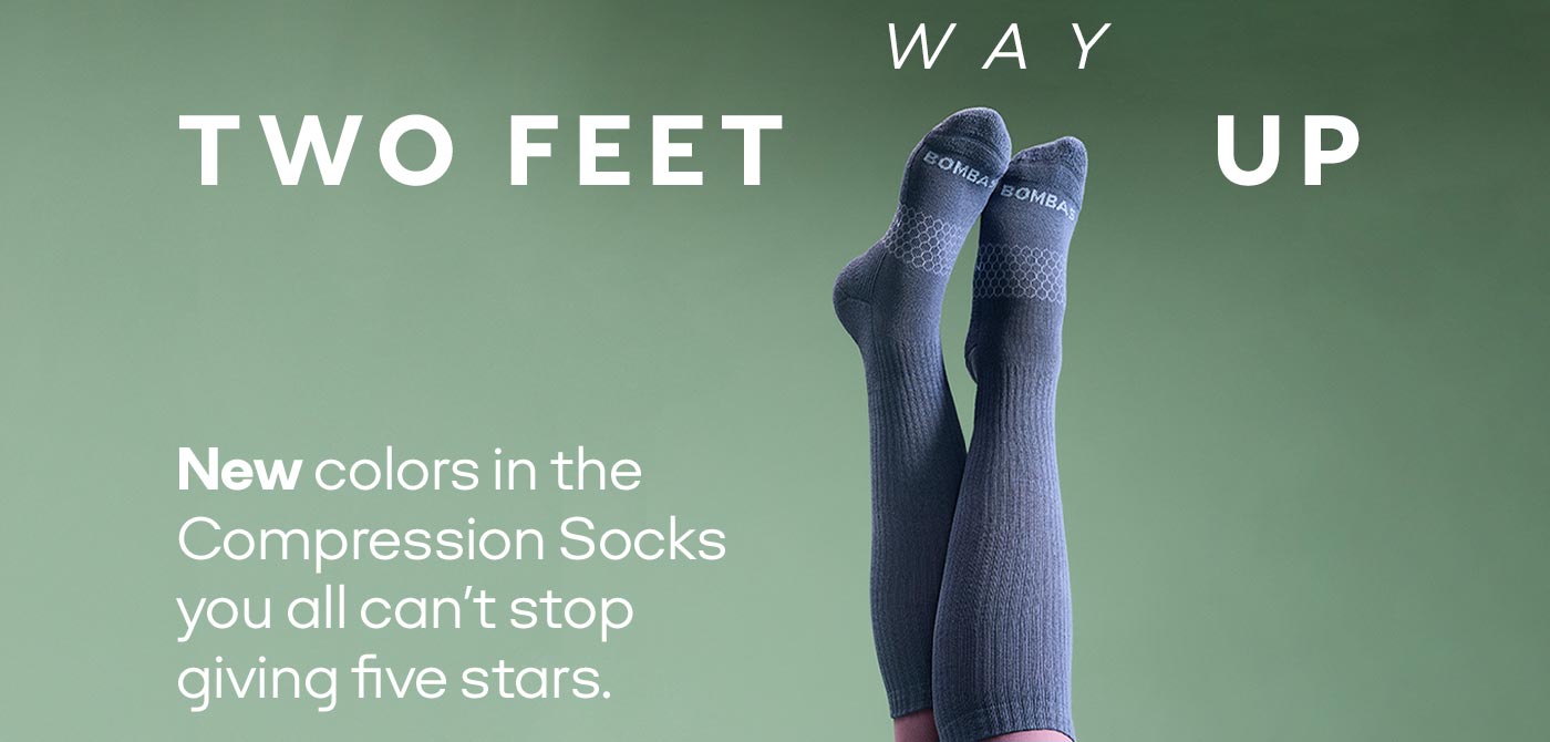 TWO FEET WAY UP | New colors in the Compression Socks you all can't stop giving five stars.