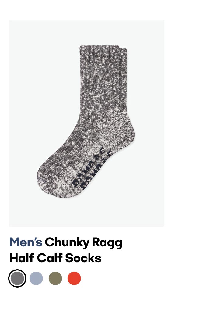 Men's Chunky Ragg Half Calf Socks