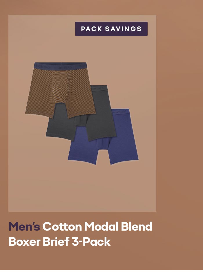 PACK SAVINGS | Men's Cotton Modal Blend Boxer Brief 3-Pack