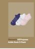 Women's All Purpose Ankle Sock 3-Pack