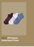 Men's All Purpose Ankle Sock 3-Pack