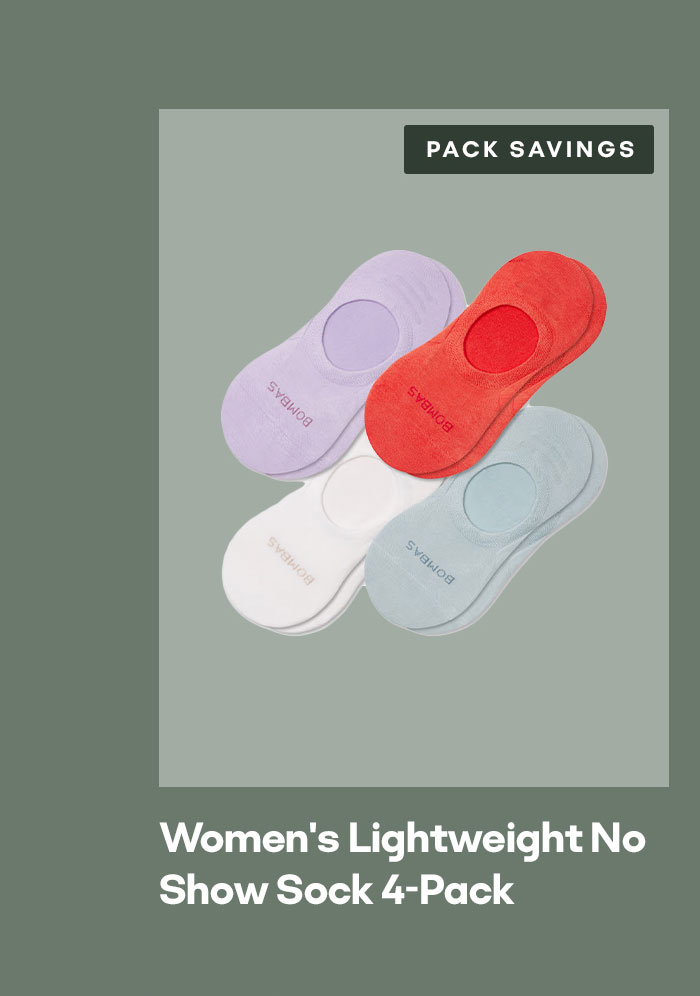 PACK SAVINGS | Women's Lightweight No Show Sock 4-Pack