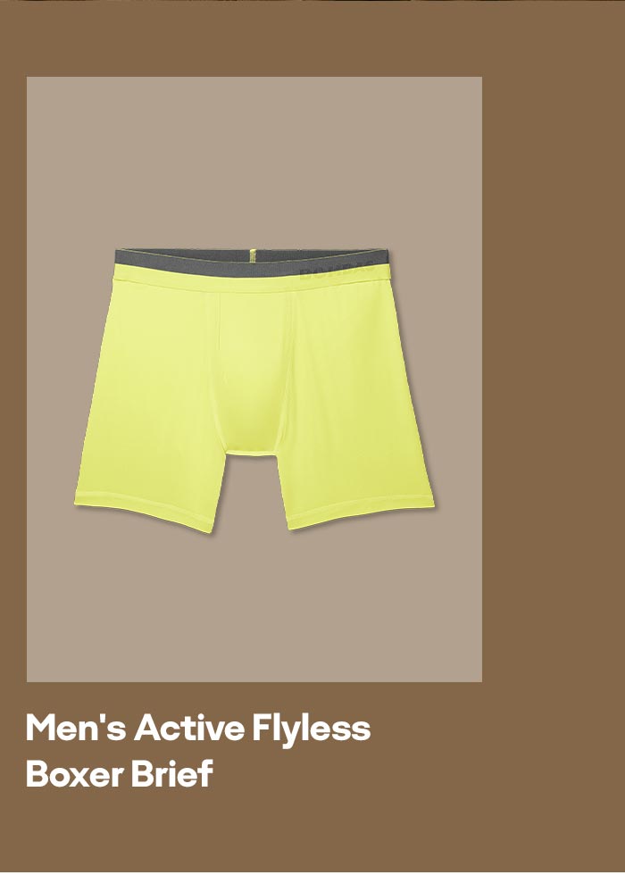 Men's Active Flyless Boxer Brief