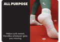 ALL PURPOSE | Helps curb sweat. Handles whatever gets you moving.