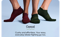 Casual | Cushy and effortless. Your easy, everyday blister-fighting go-tos.