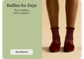 Ruffles for Days | Plus, hidden arch support. | Shop Women