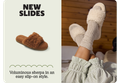 NEW SLIDES | Voluminous sherpa in an easy slip-on style.