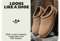 LOOKS LIKE A SHOE | With a water-resistant suede upper and EVA outsole.