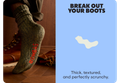 BREAK OUT YOUR BOOTS | Thick, textured, and perfectly scrunchy.