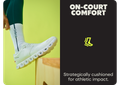 ON-COURT COMFORT | Strategically cushioned for athletic impact.