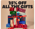 25% OFF ALL THE GIFTS