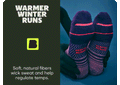 WARMER WINTER RUNS | RUN | Soft, natural fibers wick sweat and help regulate temps.