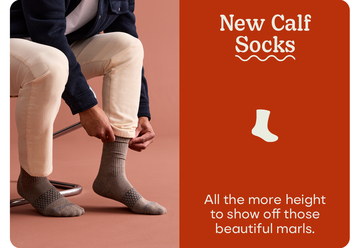 New Calf Socks | All the more height to show off those beautiful marls.