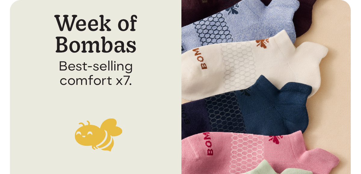Week of Bombas | Best-selling comfort x7.