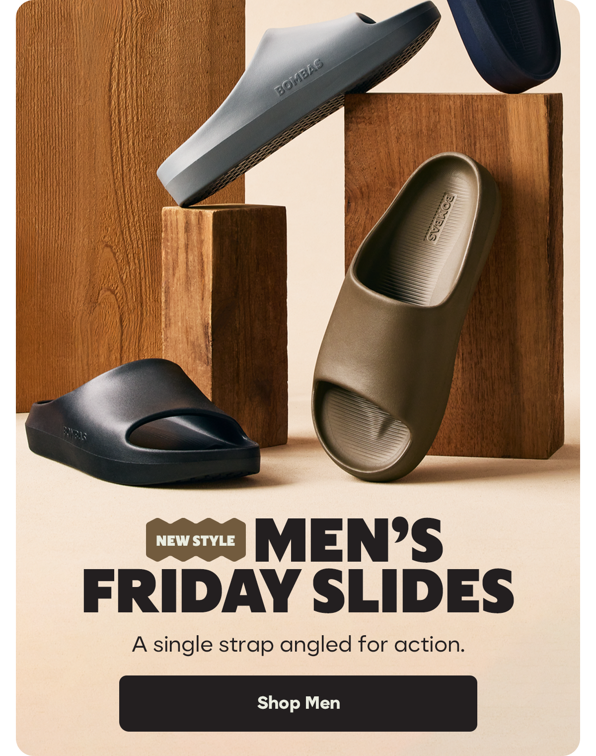 NEW STYLE | MEN'S FRIDAY SLIDES | A single strap angled for action. | Shop Men